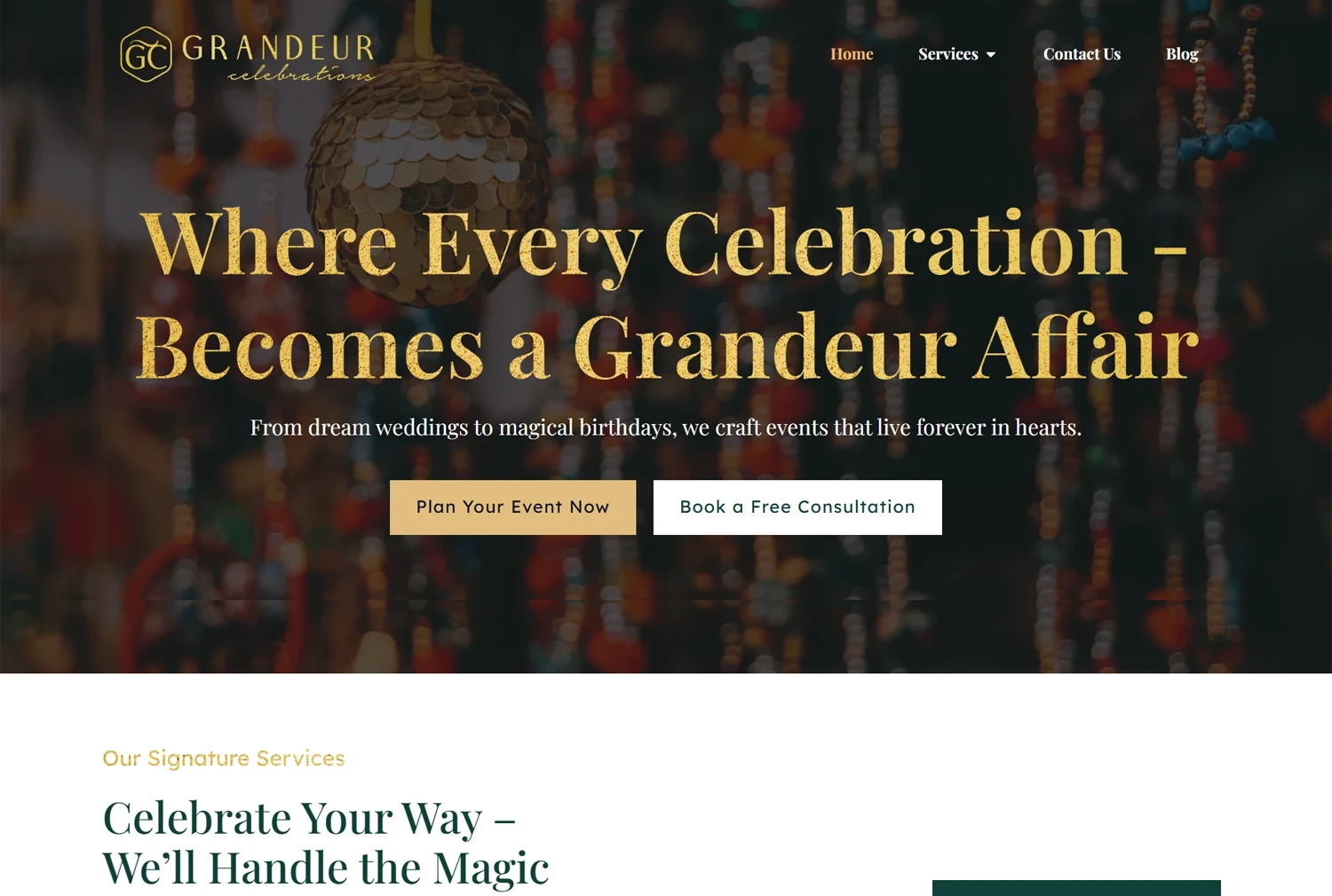 Grandeur Celebrations Case Study Img